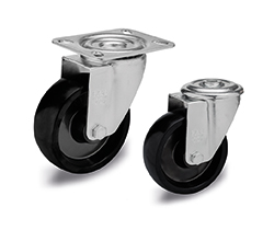 RE.F7-N-HT-Monolithic castor wheels with steel bracket